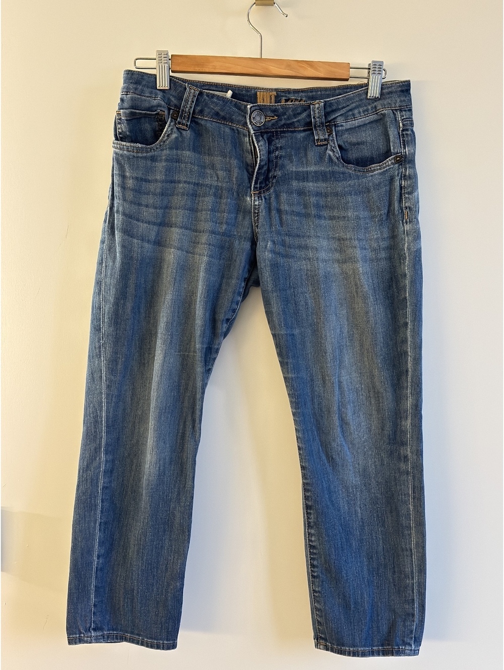 Y2K KUT From The Kloth Bardot Skinny Boyfriend Crop Jeans Light Wash 4P